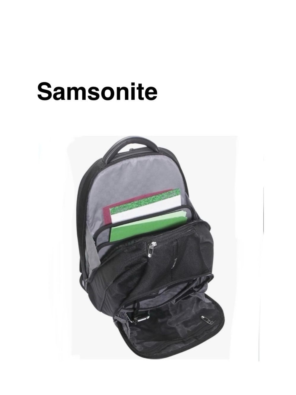 Samsonite Leverage Laptop Backpack Black, One Size in excellent condition ⭐️⭐️